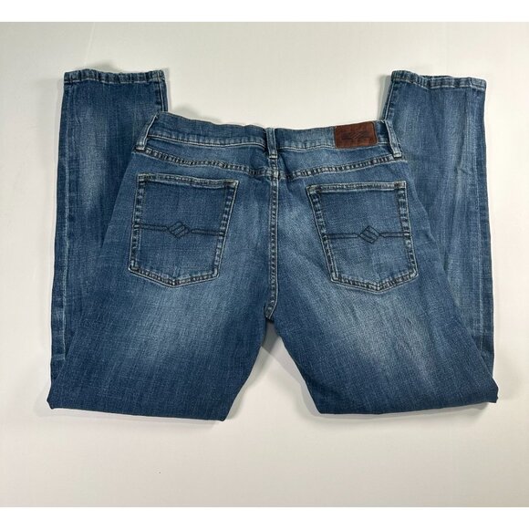 Joseph Abboud Men’s Slim Fit Jeans 32x30 Distressed Denim Blue Used - Picture 5 of 8